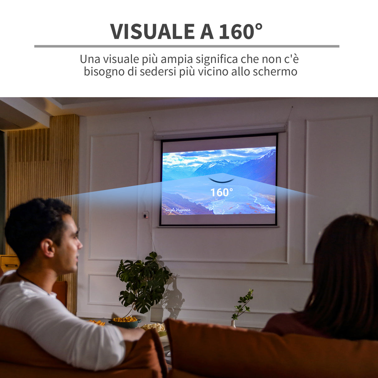 easycomfort easycomfort schermo 84 pollici proiezione motorizzato home cinema bianco ean 8054111847995