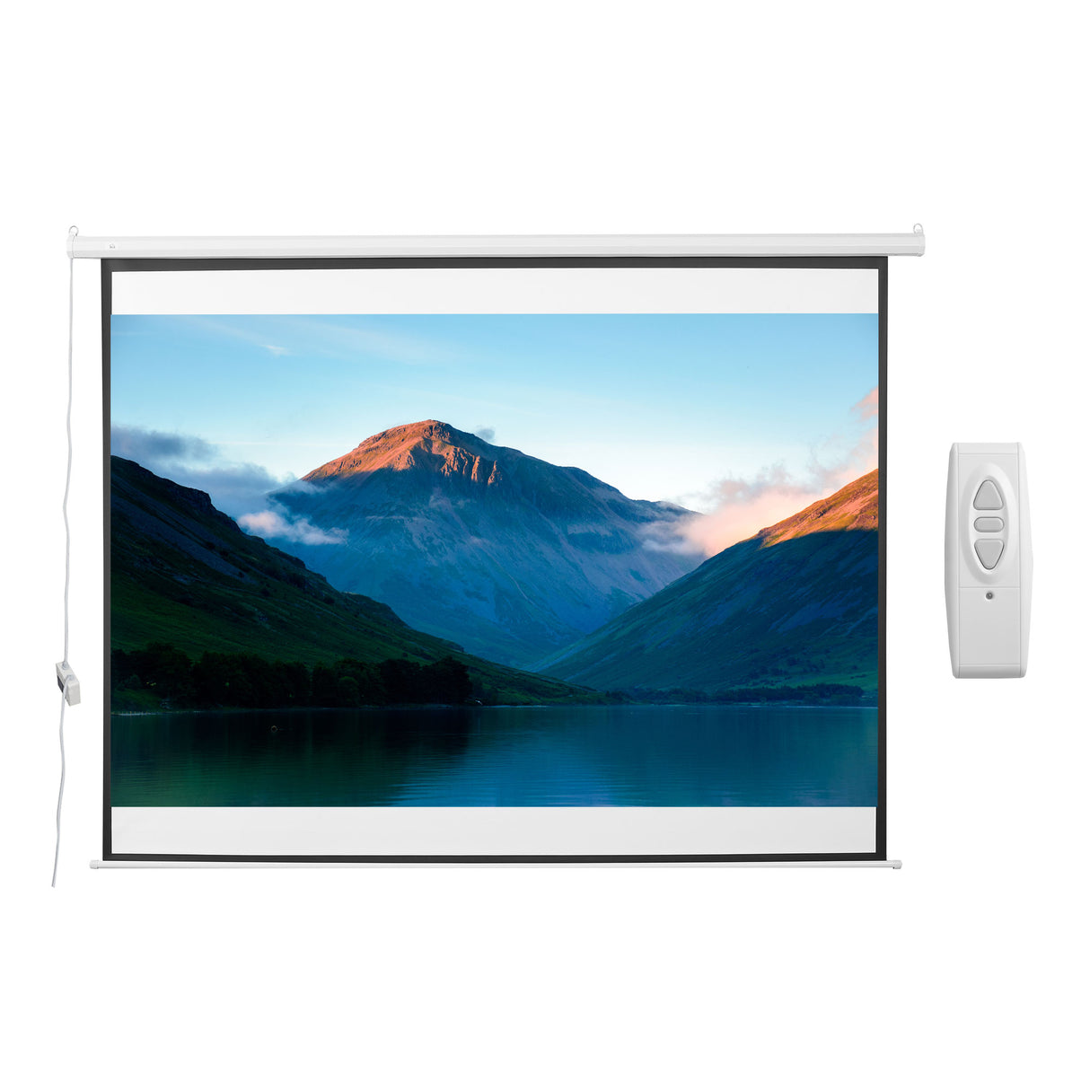 easycomfort easycomfort schermo di proiezione motorizzato avvolgibile e a scomparsa da 120 pollici bianco per proiettore ean 8054144131894