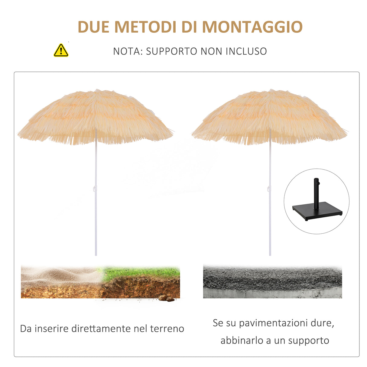 easycomfort easycomfort ombrellone stile hawaiano con frange impermeabile 160cm ean 8055776910093