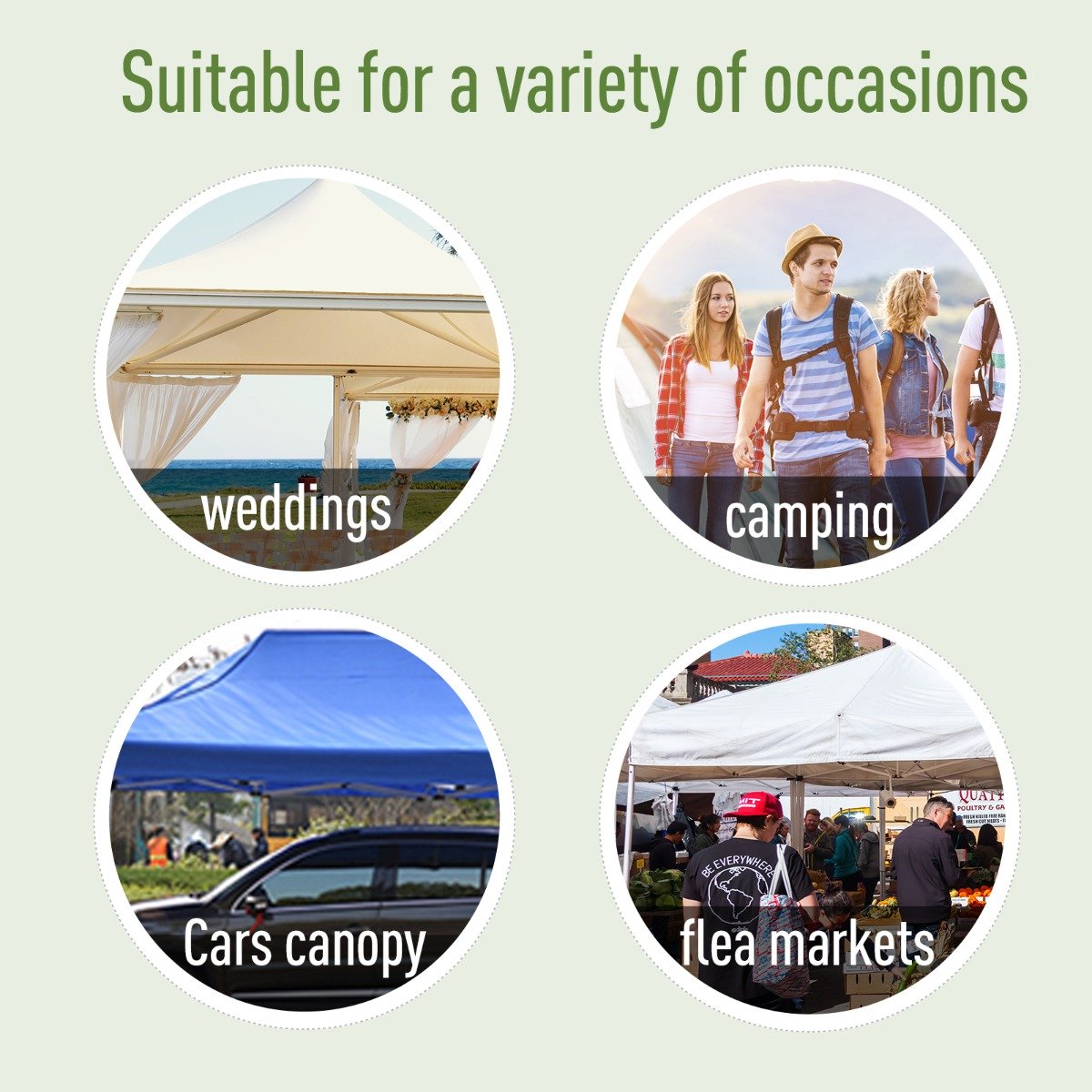 easycomfort easycomfort gazebo impermeabile con pareti rimovibili struttura in acciaio e copertura oxford crema 3x3m ean 8054111841436