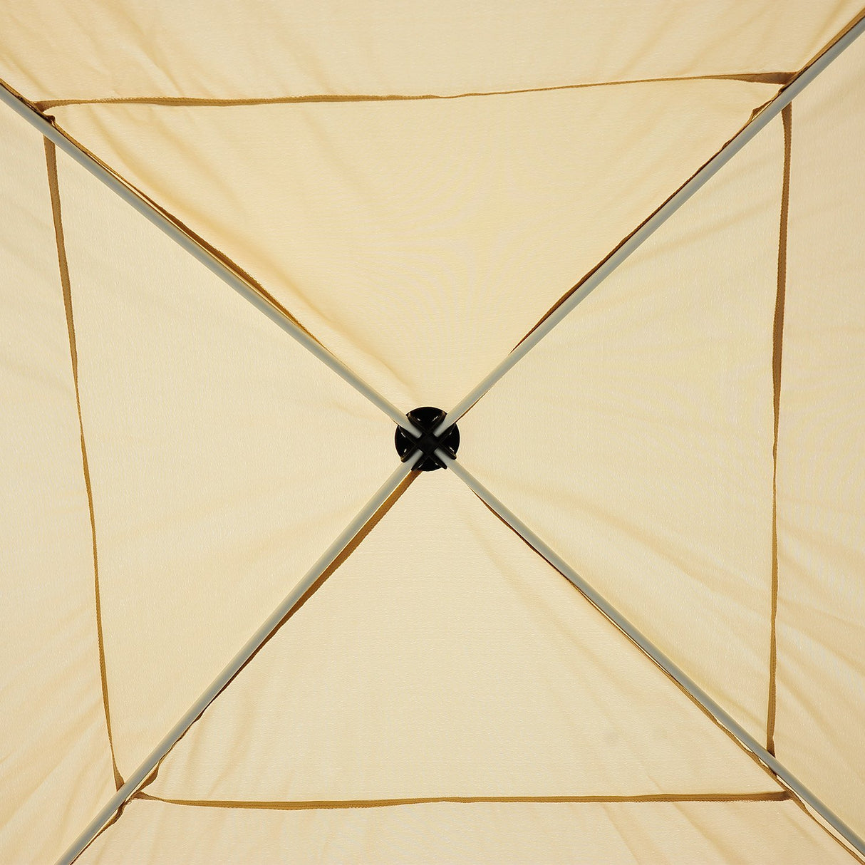 easycomfort easycomfort gazebo impermeabile con pareti rimovibili struttura in acciaio e copertura oxford crema 3x3m ean 8054111841436