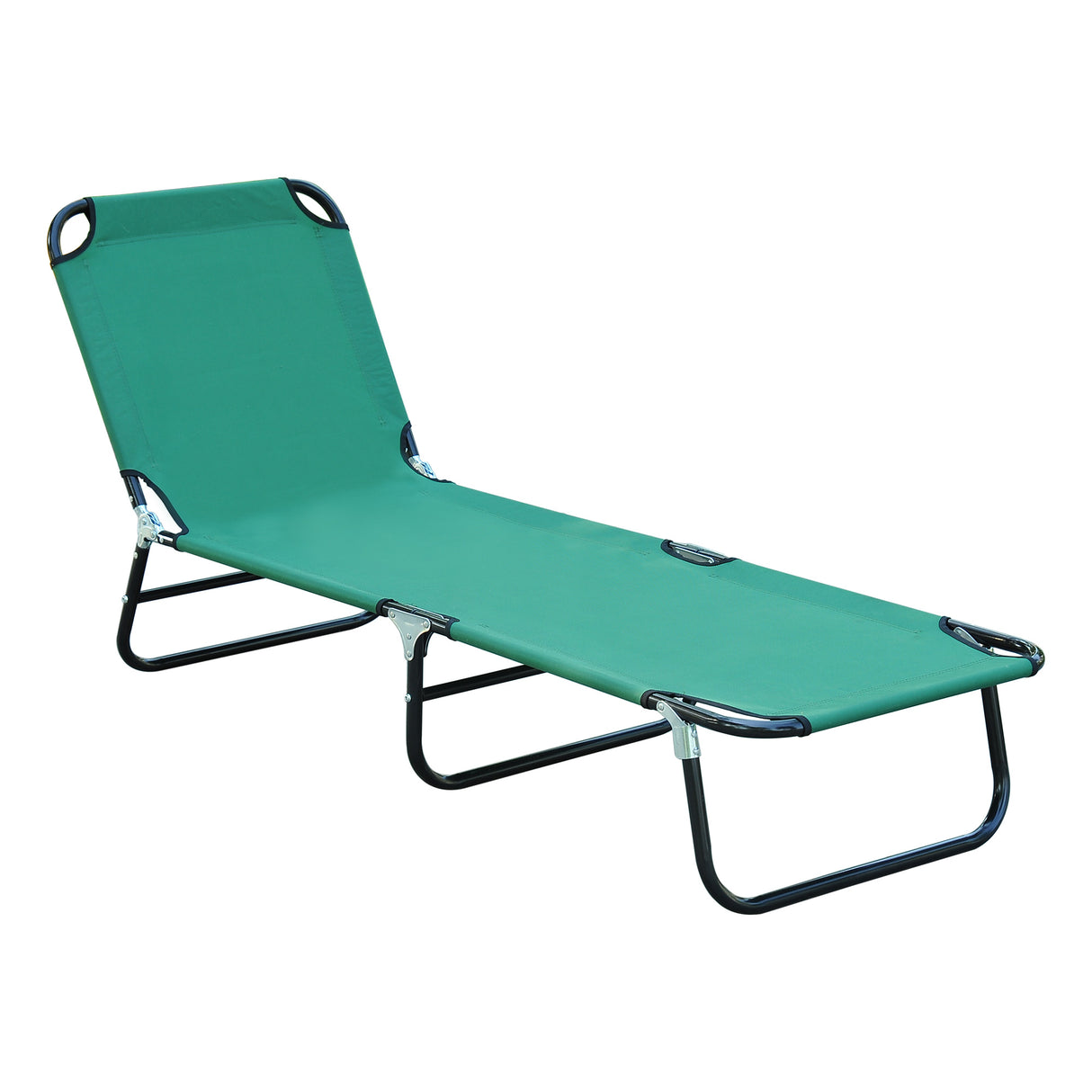 easycomfort easycomfort sdraio da giardino pieghevole con schienale reclinabile su 4 posizioni 190x56x28cm verde