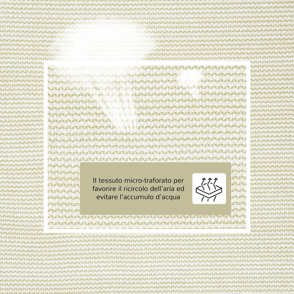 easycomfort easycomfort tenda da sole triangolare tenda a vela anti uv crema 5x5x5m ean 8055776914183