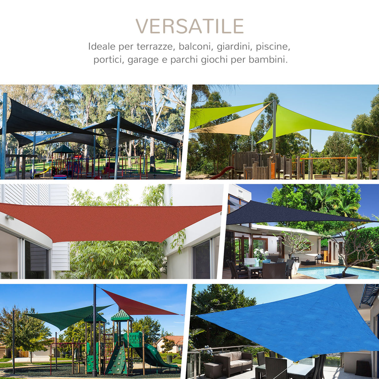 easycomfort easycomfort tenda da sole triangolare tenda a vela anti uv crema 5x5x5m ean 8055776914183