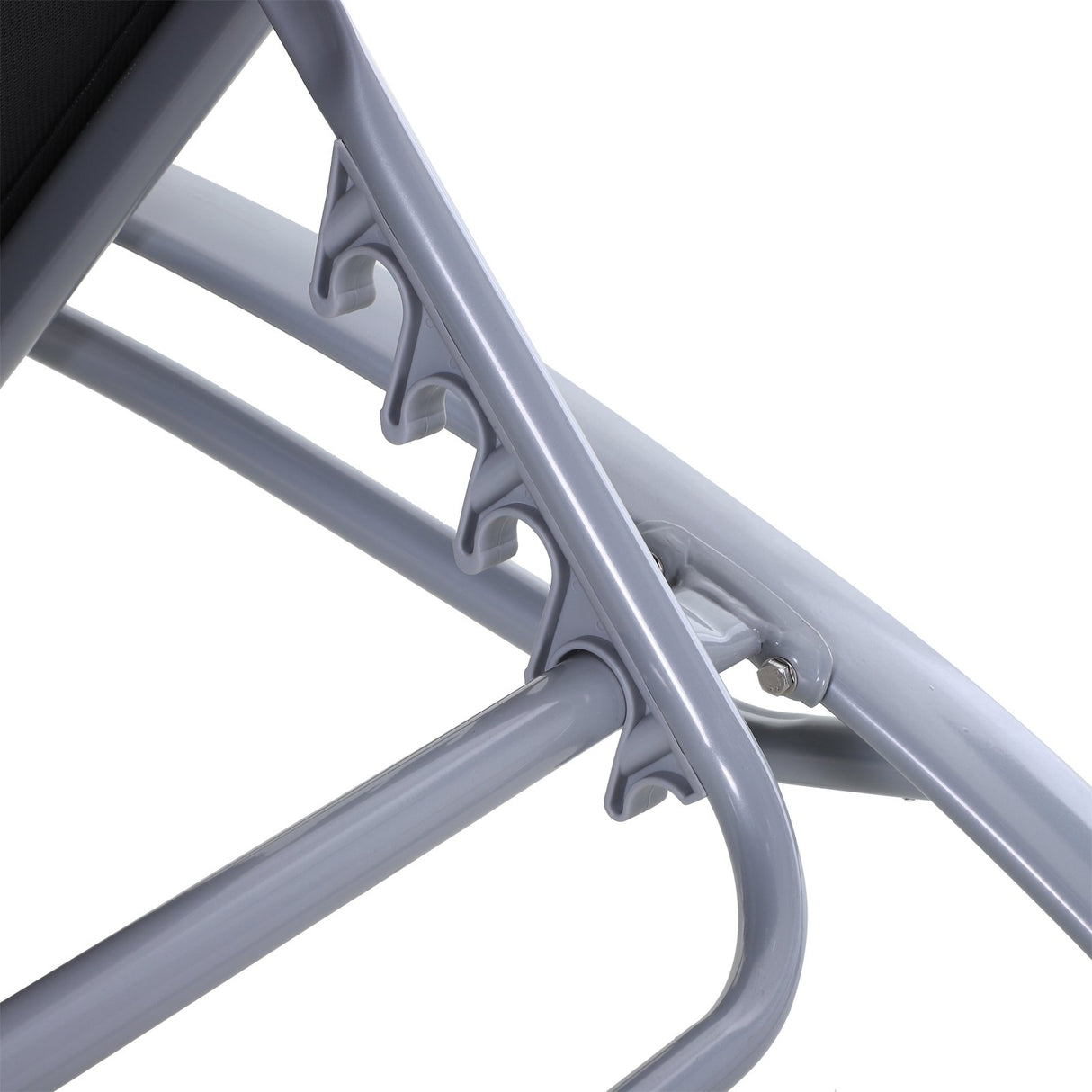 easycomfort easycomfort lettino sdraio pieghevole reclinabile con materassino e poggiatesta telaio in alluminio bianco e nero ean 8055776916187