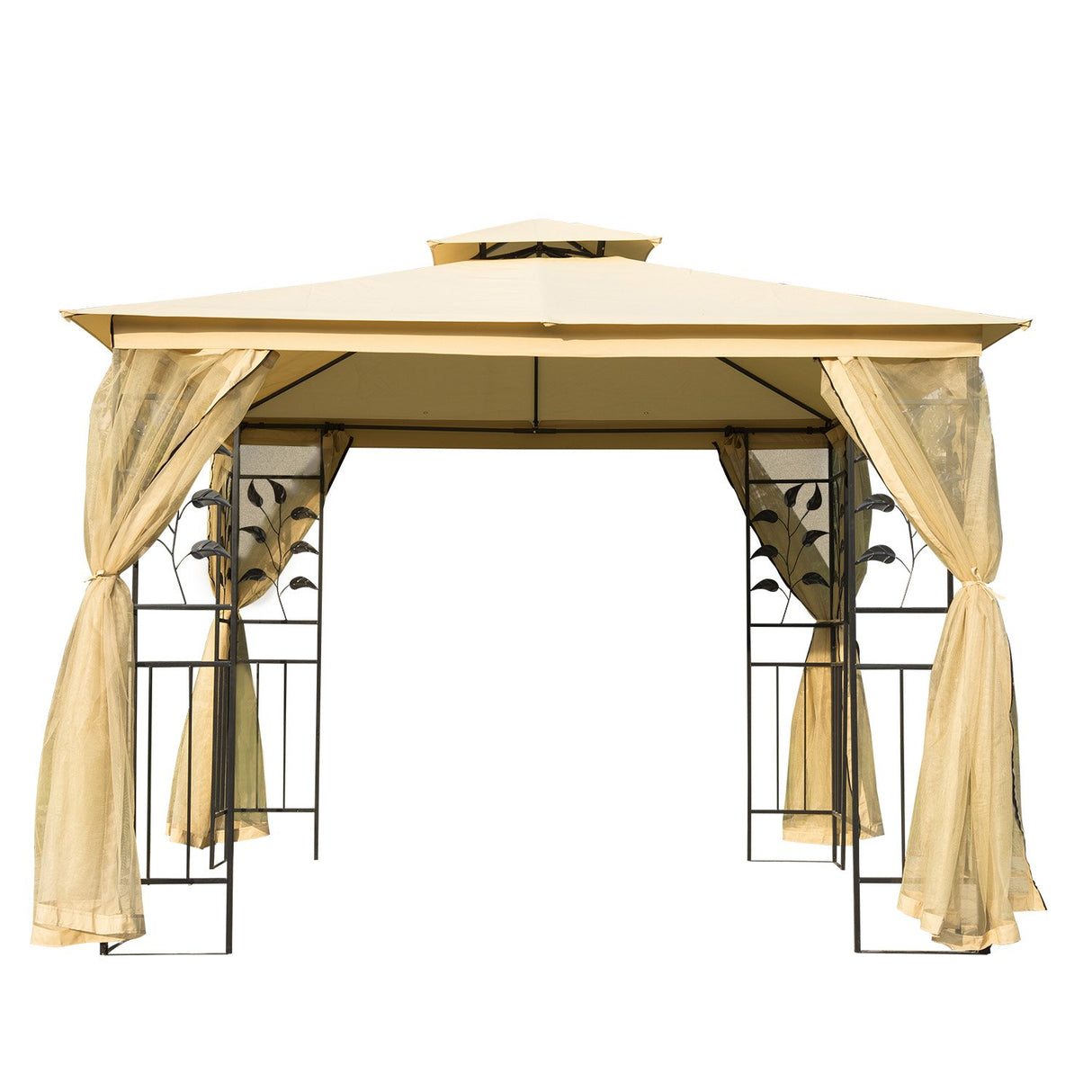 easycomfort easycomfort gazebo da giardino di lusso tendone da giardino 3x3 m ean 8054111843065