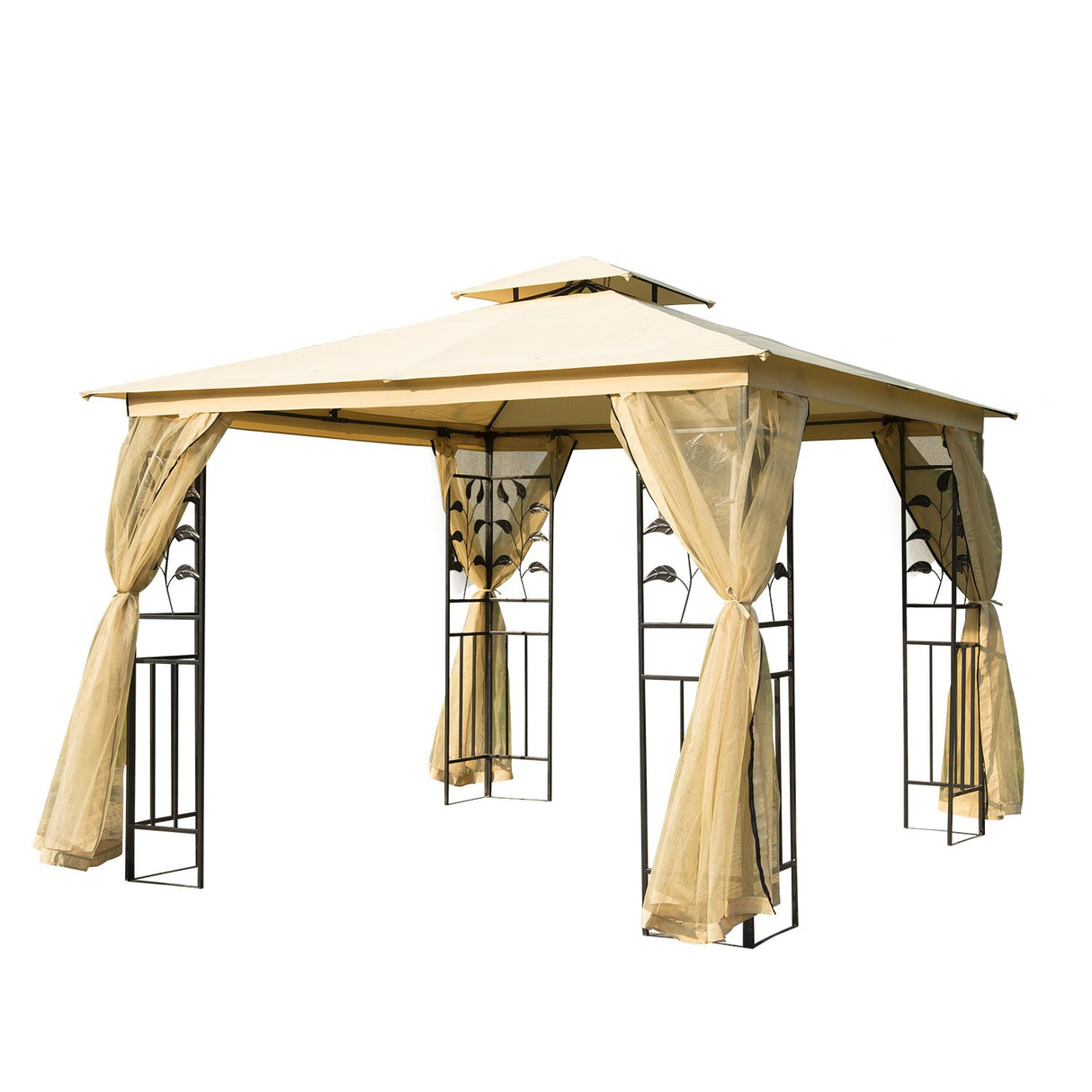 easycomfort easycomfort gazebo da giardino di lusso tendone da giardino 3x3 m ean 8054111843065