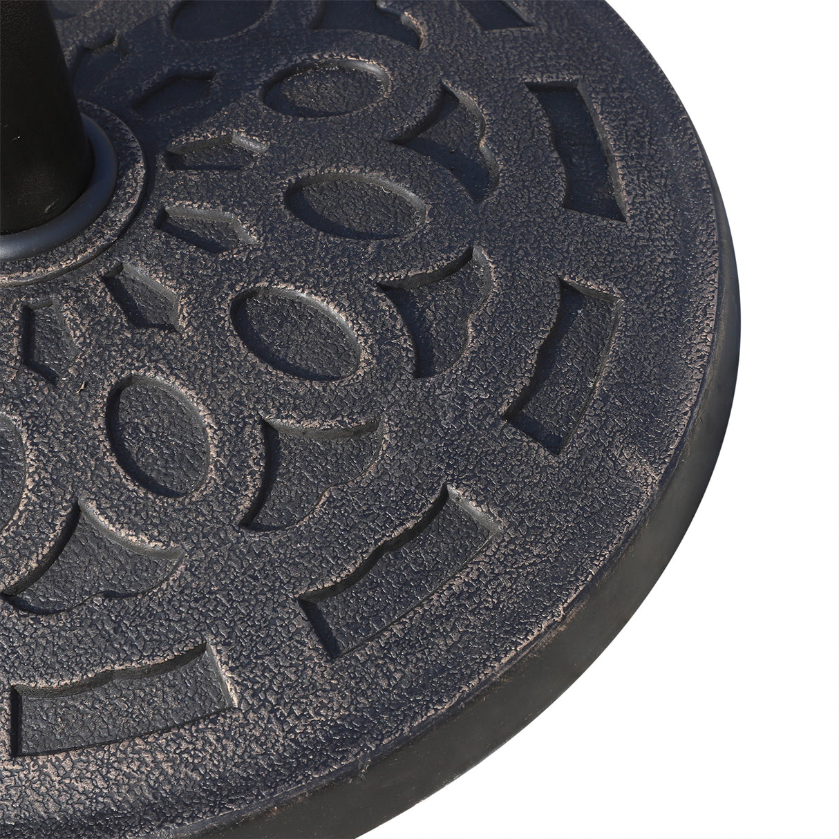 easycomfort easycomfort base per ombrellone 12kg in resina 48 5x34cm per pali 38 48mm bronzo