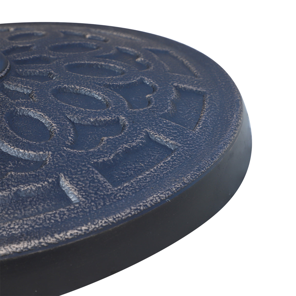 easycomfort easycomfort base per ombrellone rotonda in resina marrone 44x33cm ean 8054111844109