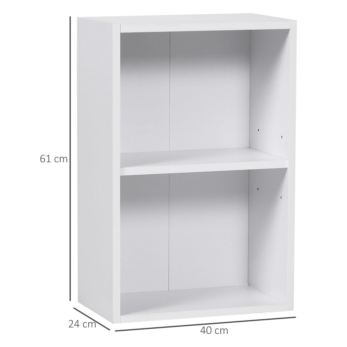 easycomfort easycomfort libreria bassa moderna in legno bianco con ripiano regolabile ean 8054111844727