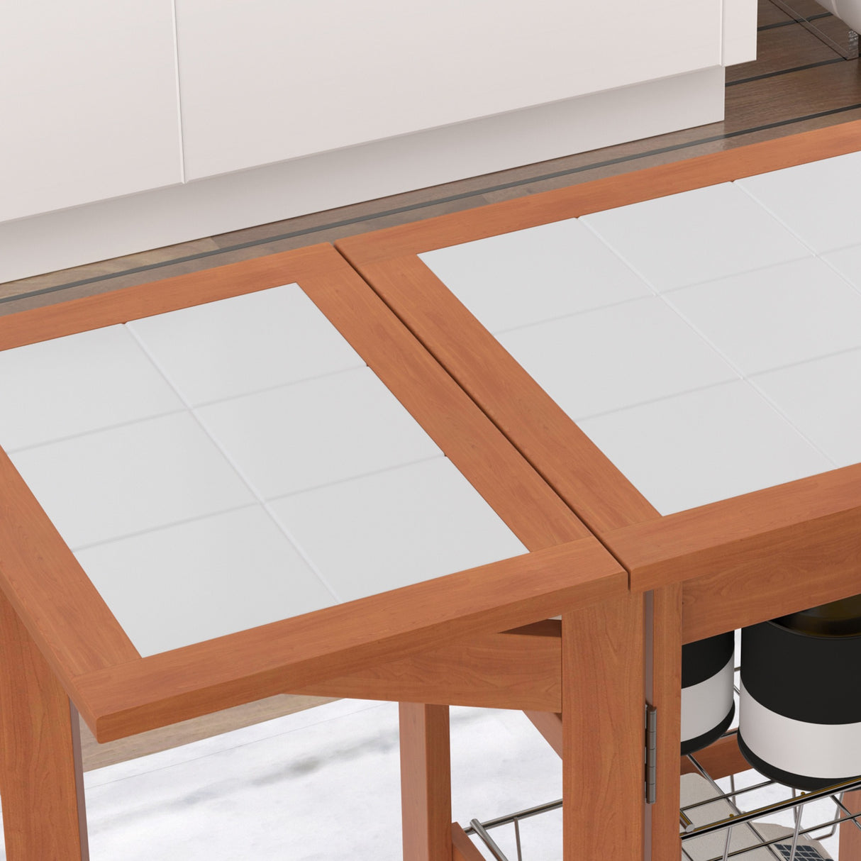 easycomfort easycomfort carrello da cucina servizio ausiliare in legno e metallo cromato con 6 ruote e cassetto ean 8054144131139