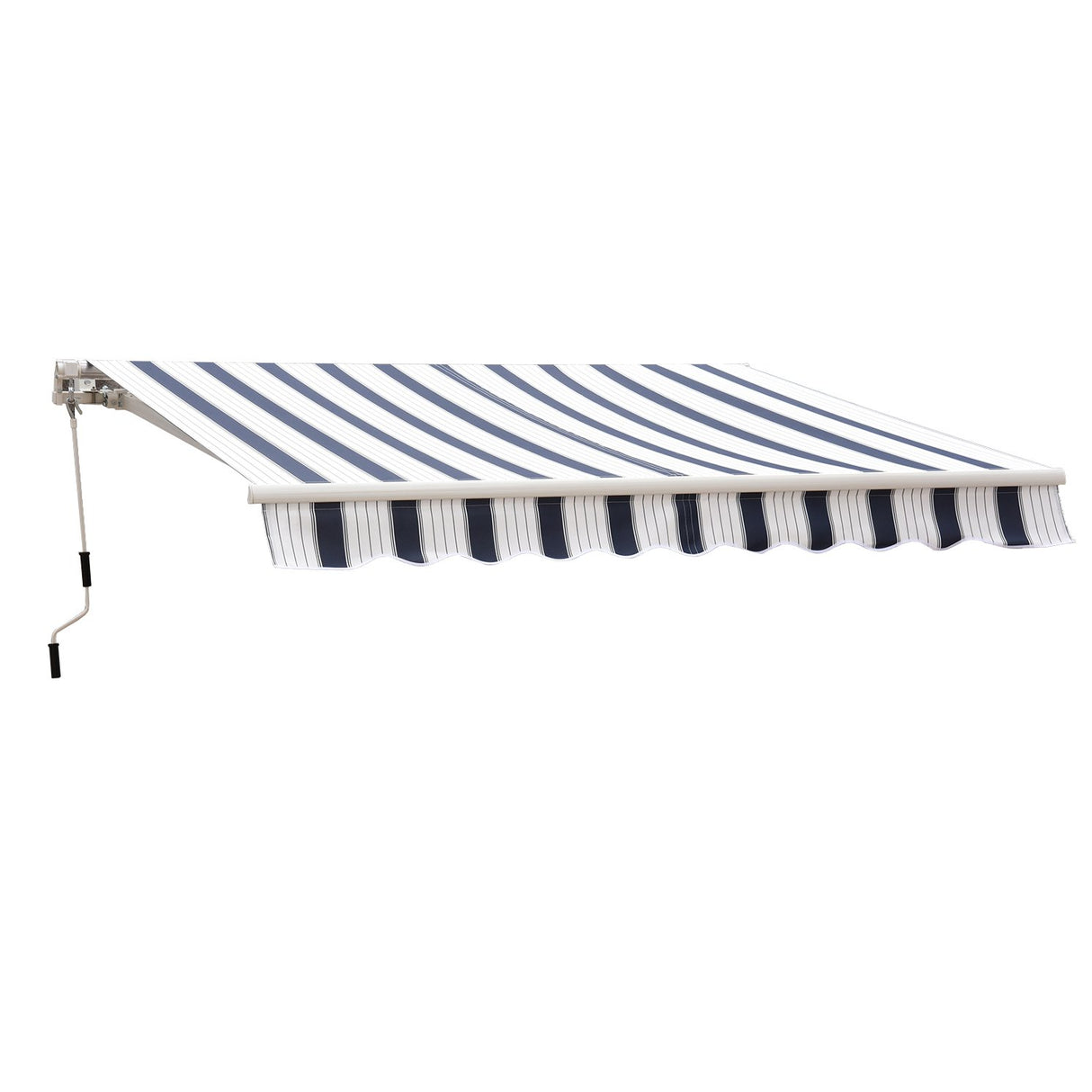 easycomfort easycomfort tenda da sole avvolgibile a parete manuale a righe blu e bianco 2 5x2m ean 8054144137445