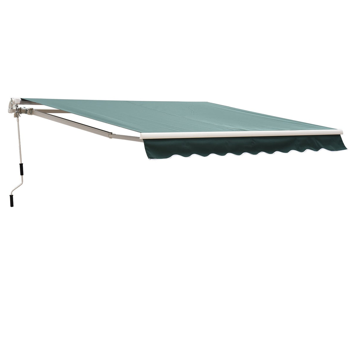 easycomfort easycomfort tenda da sole avvolgibile manuale a parete tessuto di poliestere 2.5 2m verde ean 8055776910932