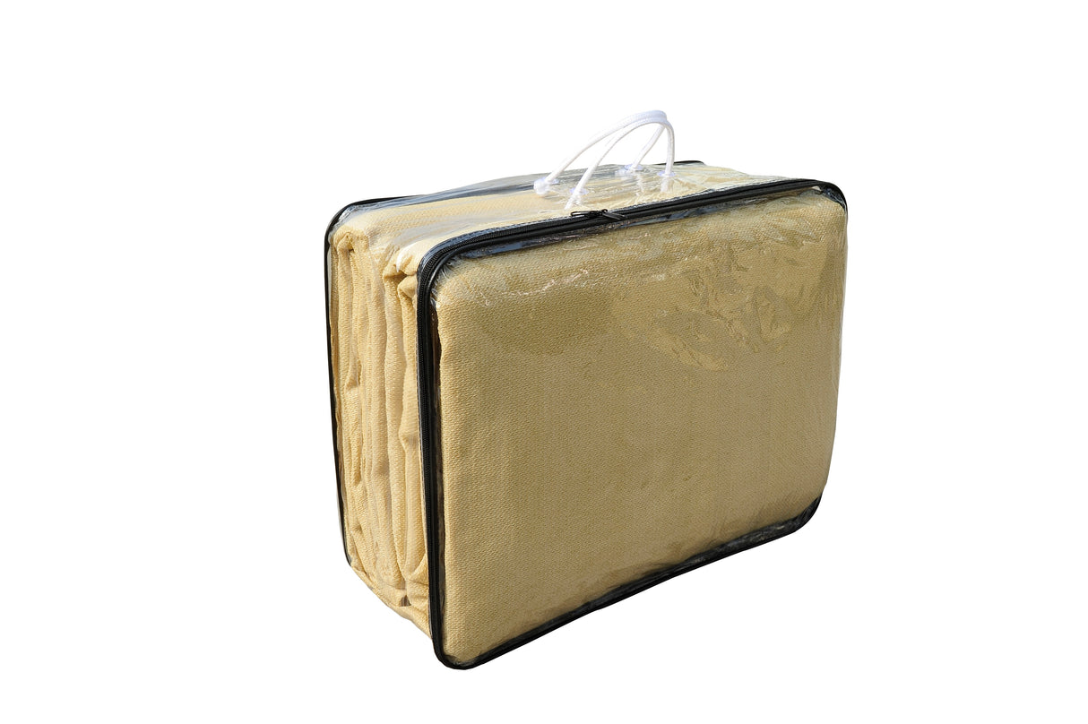 easycomfort easycomfort tenda da sole a vela quadrata in hdpe color sabbia 360x360cm ean 8054111847612