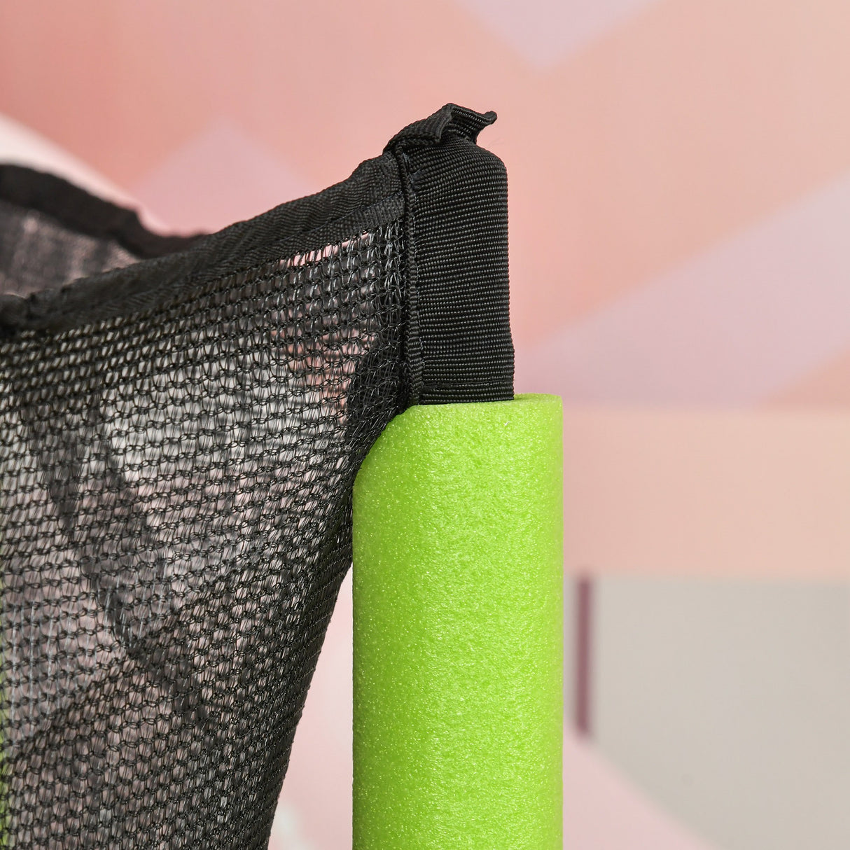 easycomfort easycomfort tappeto elastico per bambini da 3 anni senza molle con rete di protezione 140cm nero verde