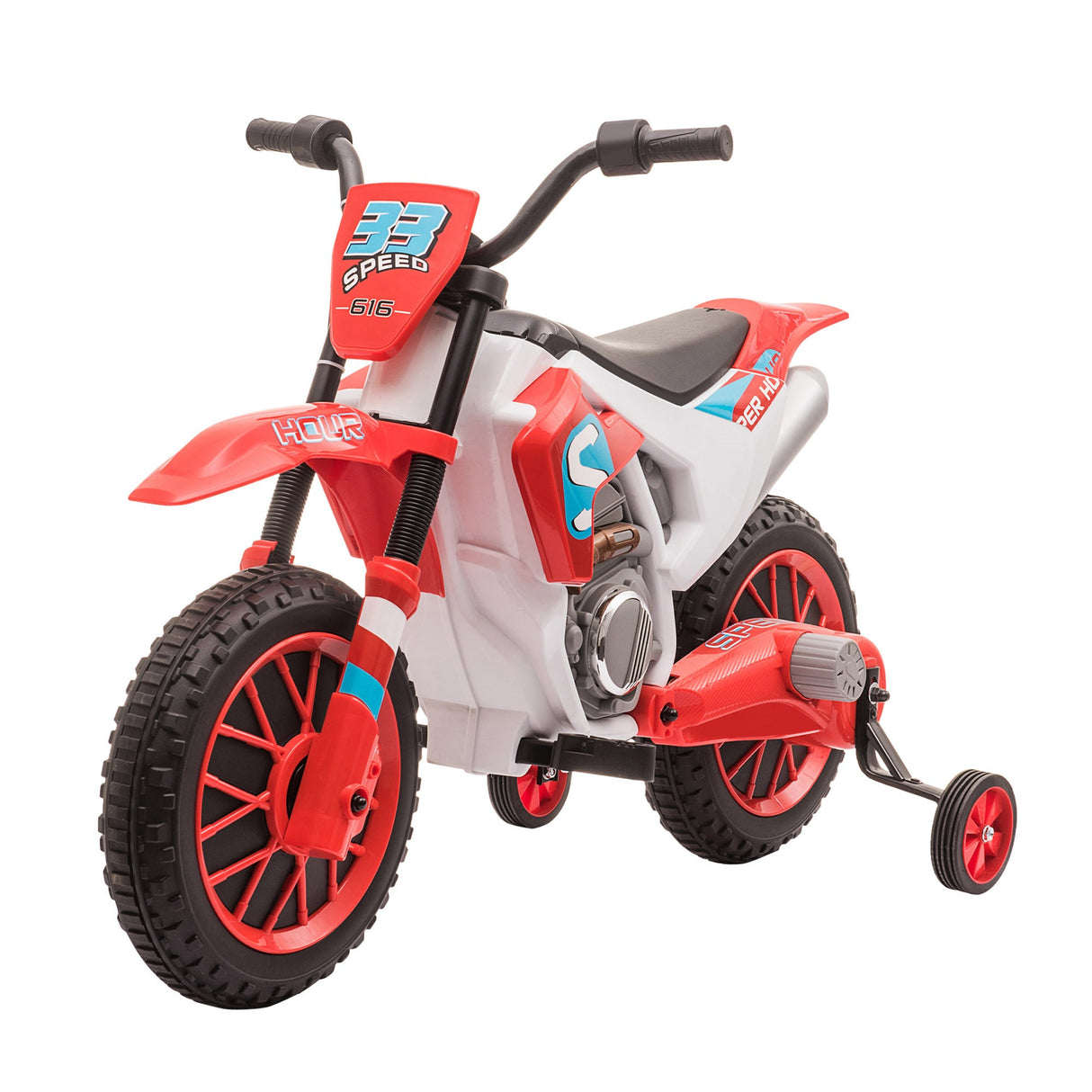 easycomfort easycomfort moto da cross elettrica per bambini da 3 5 anni rosso