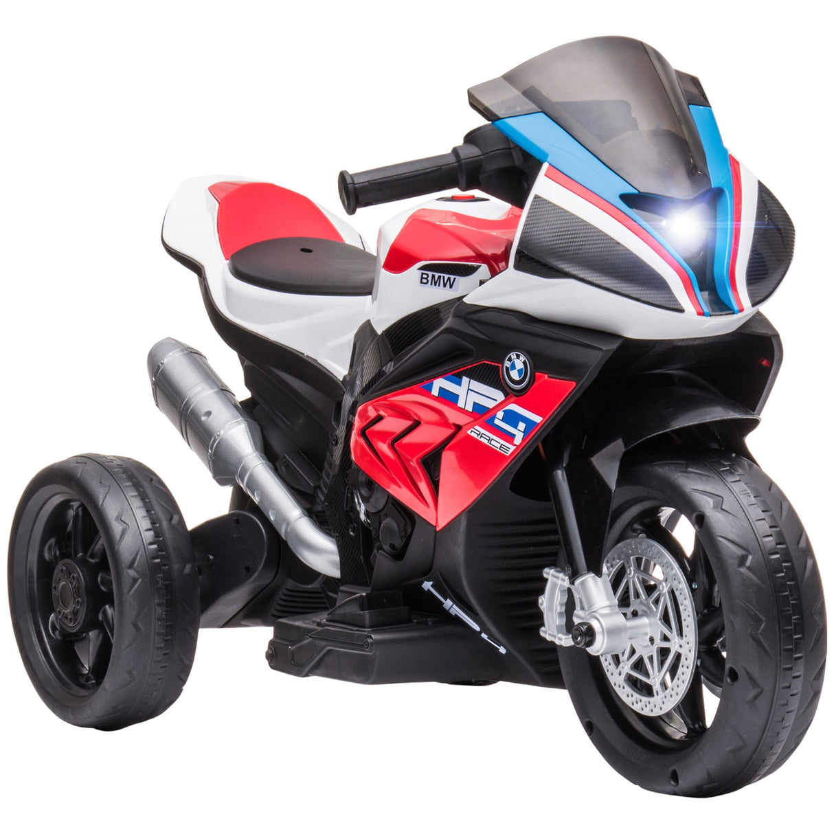 easycomfort easycomfort moto per bambini 18 60 mesi modello bmw hp4 con fari musica e pedali in pp e metallo 82 5x42x54 cm rosso