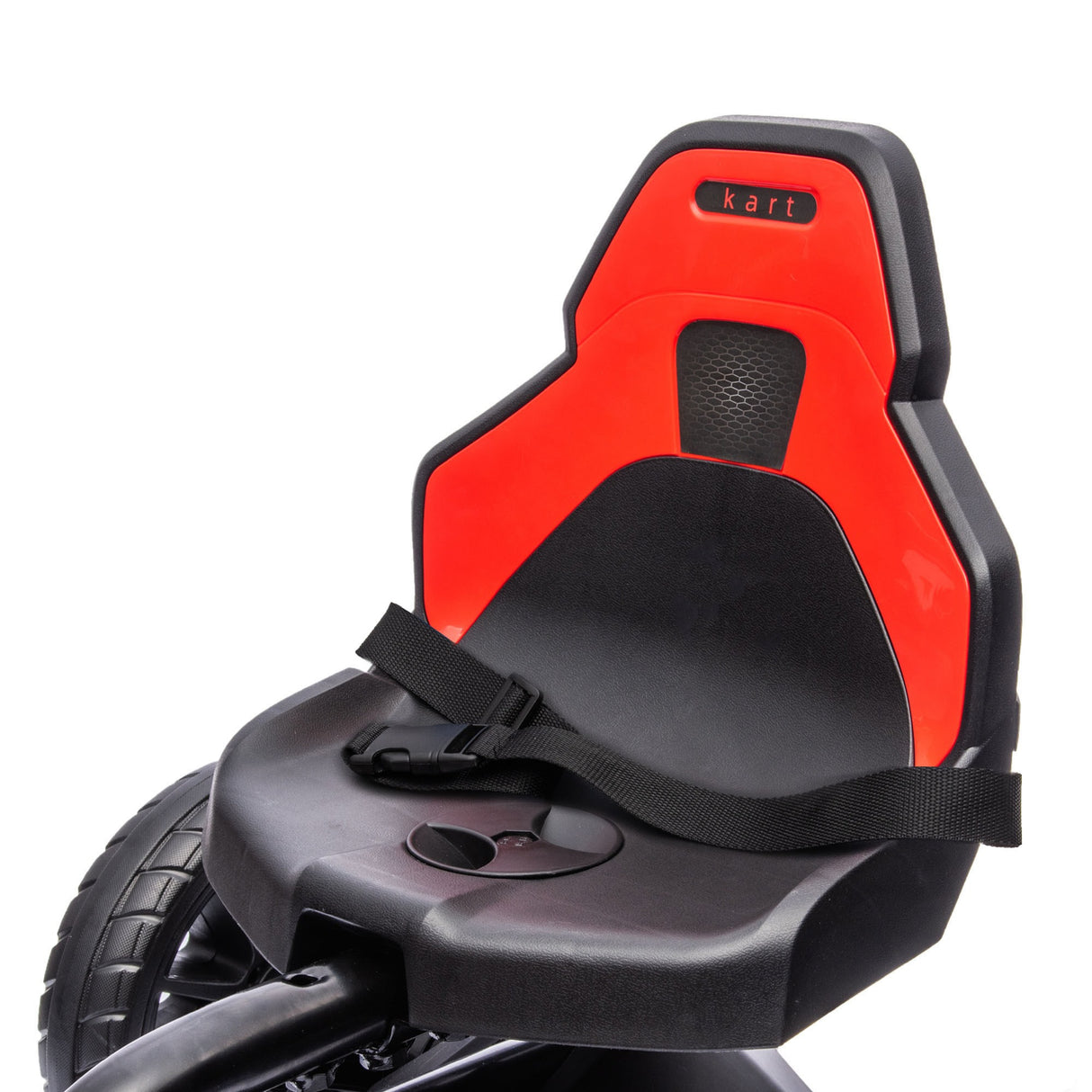easycomfort easycomfort go kart a pedali per bambini 3 8 anni con sedile regolabile e ruote in eva 100x58x58 5 cm rosso nero
