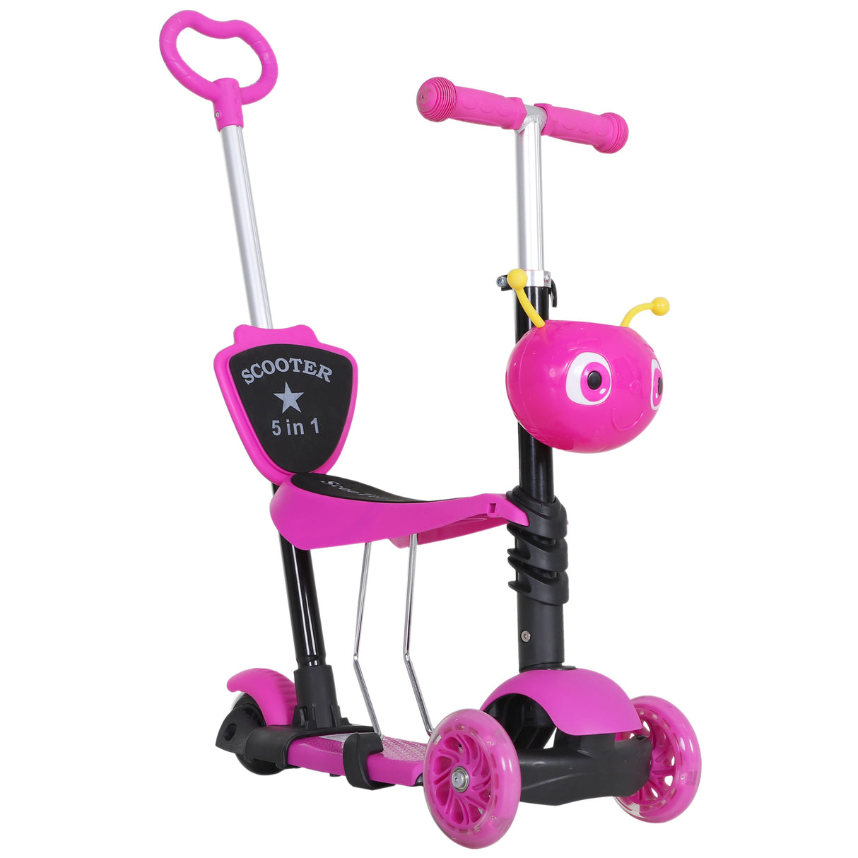 easycomfort easycomfort monopattino 3 ruote per bambini sedile e maniglione altezza regolabile