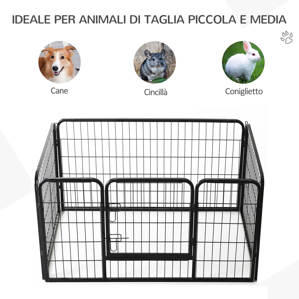 easycomfort easycomfort recinto modulare per animali domestici 125x80x70cm ean 8054111848992
