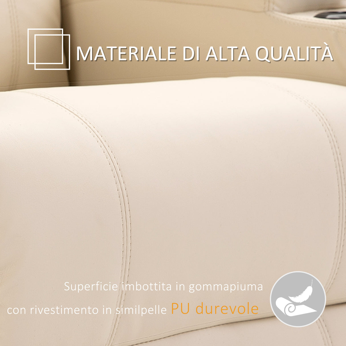easycomfort easycomfort poltrona relax massaggiante con 8 punti 5 modalita e 2 intensita poltrona massaggiante elettrica reclinabile con poggiapiedi e girevole 84x92x109cm crema