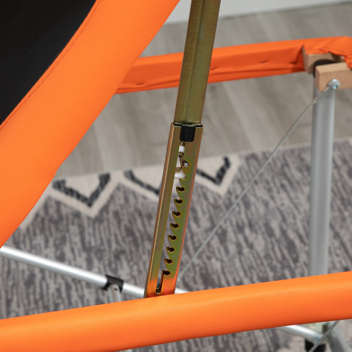 easycomfort easycomfort lettino massaggi professionale pieghevole in alluminio nero e arancione 215x 60 cm ean 8055776911007