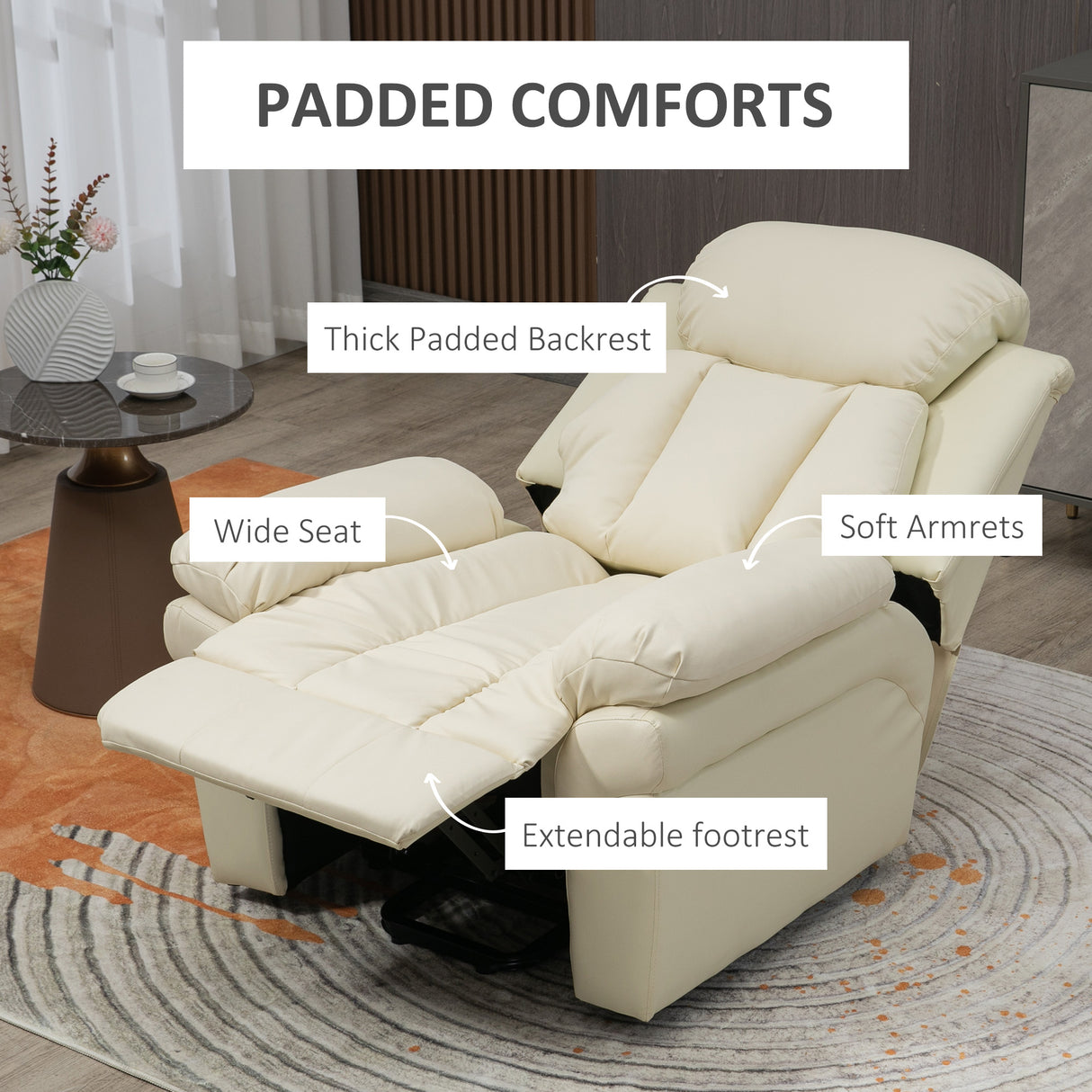 easycomfort easycomfort poltrona relax alzapersona elettrica con imbottitura spessa e telecomando 96x93x105cm crema