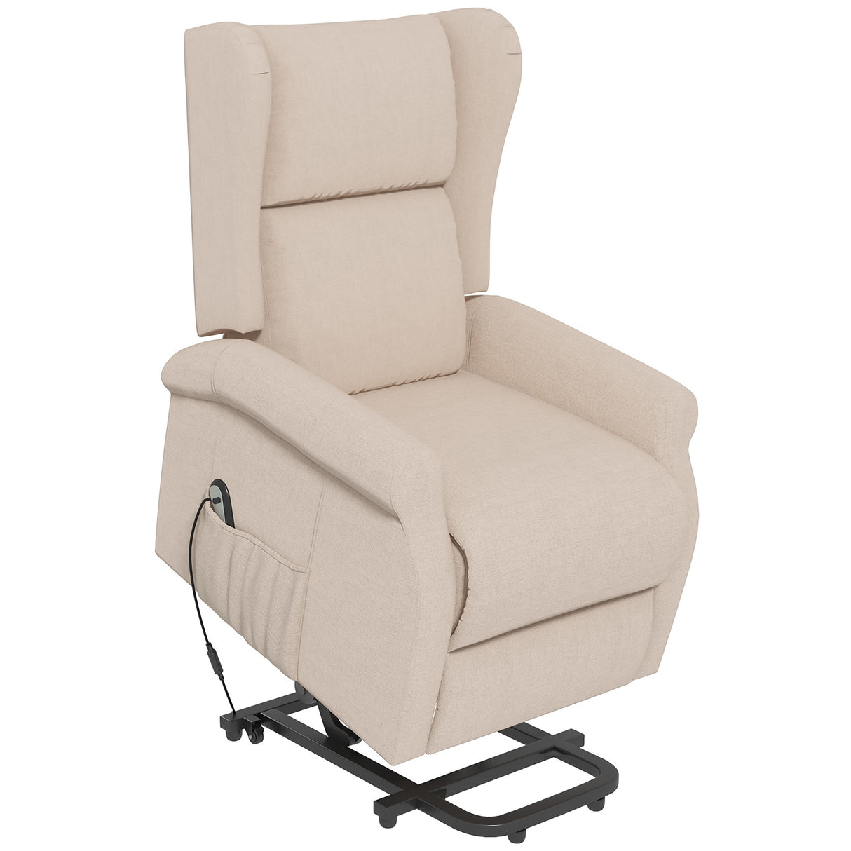 easycomfort easycomfort poltrona alzapersona relax elettrica e reclinabile con telecomando bianco crema ean 8055776911731