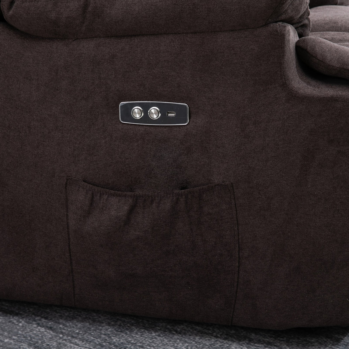 easycomfort easycomfort poltrona relax elettrica reclinabile con alzata assistita marrone 80x97x104cm