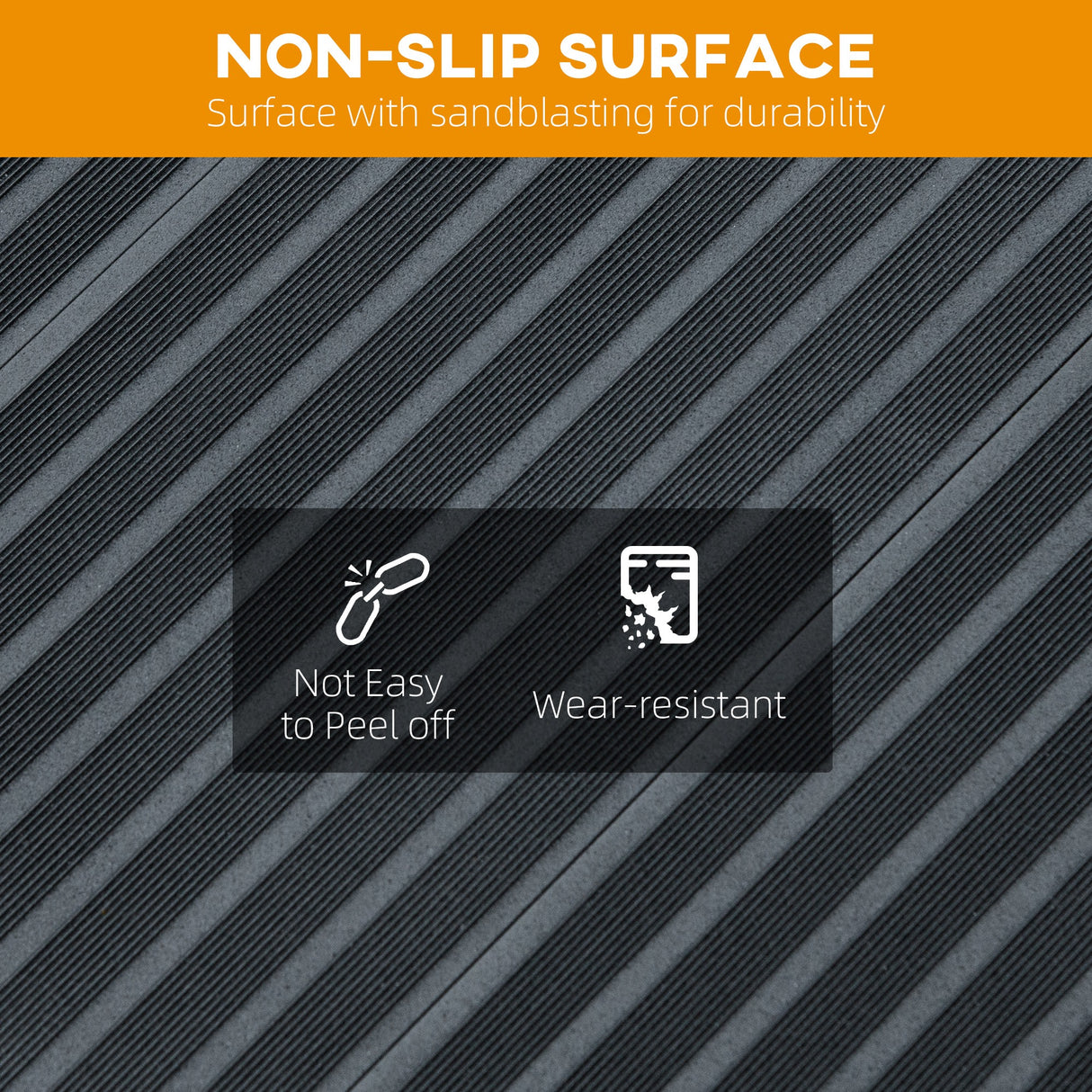 easycomfort easycomfort rampa per sedia a rotelle pieghevole in alluminio con deflettori e adesivi 122x73 6x5 1 cm nero