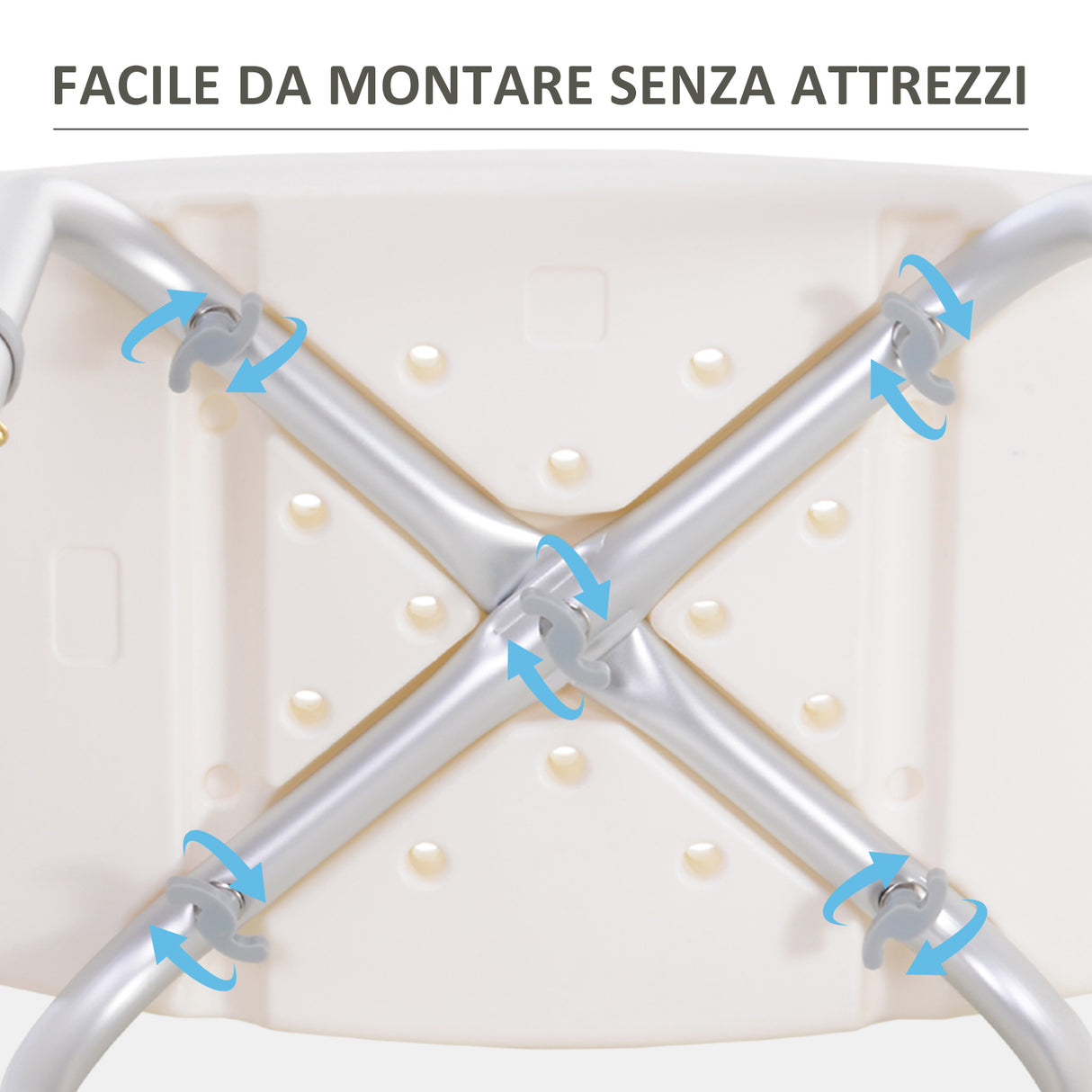 easycomfort easycomfort sgabello per doccia bagno antiscivolo bianco altezza regolabile ean 8054111843003