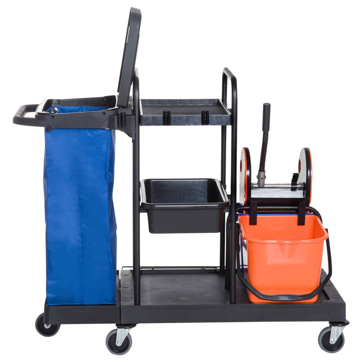 easycomfort easycomfort carrello pulizie professionale multiuso con 2 secchi capacita 18l e ruote blu ean 8055776915616