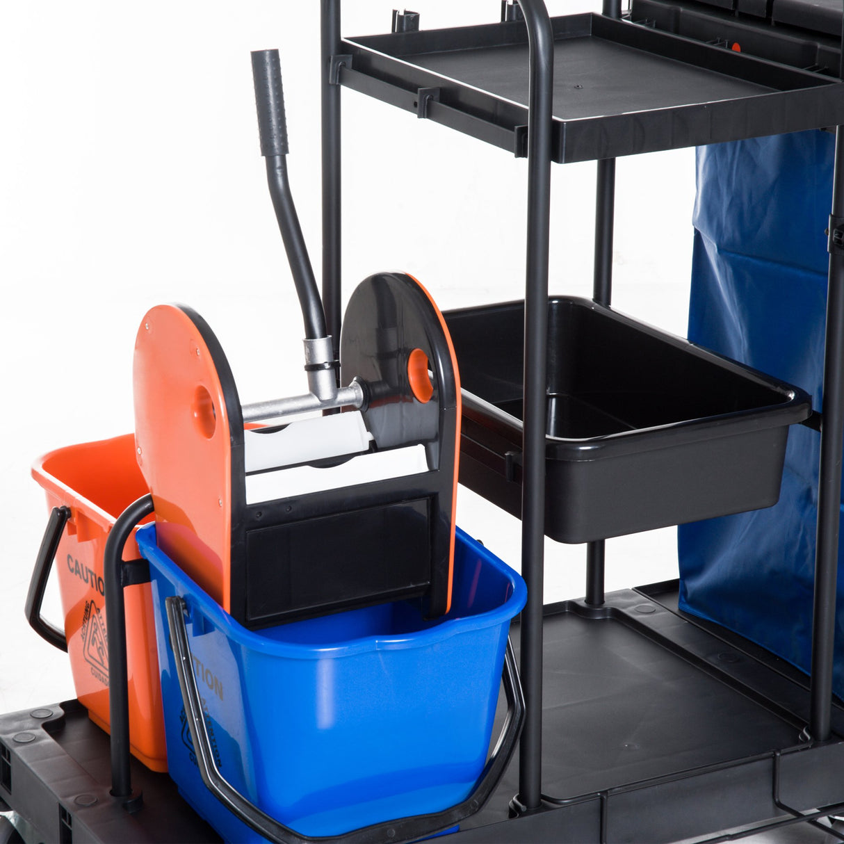 easycomfort easycomfort carrello pulizie professionale multiuso con 2 secchi capacita 18l e ruote blu ean 8055776915616