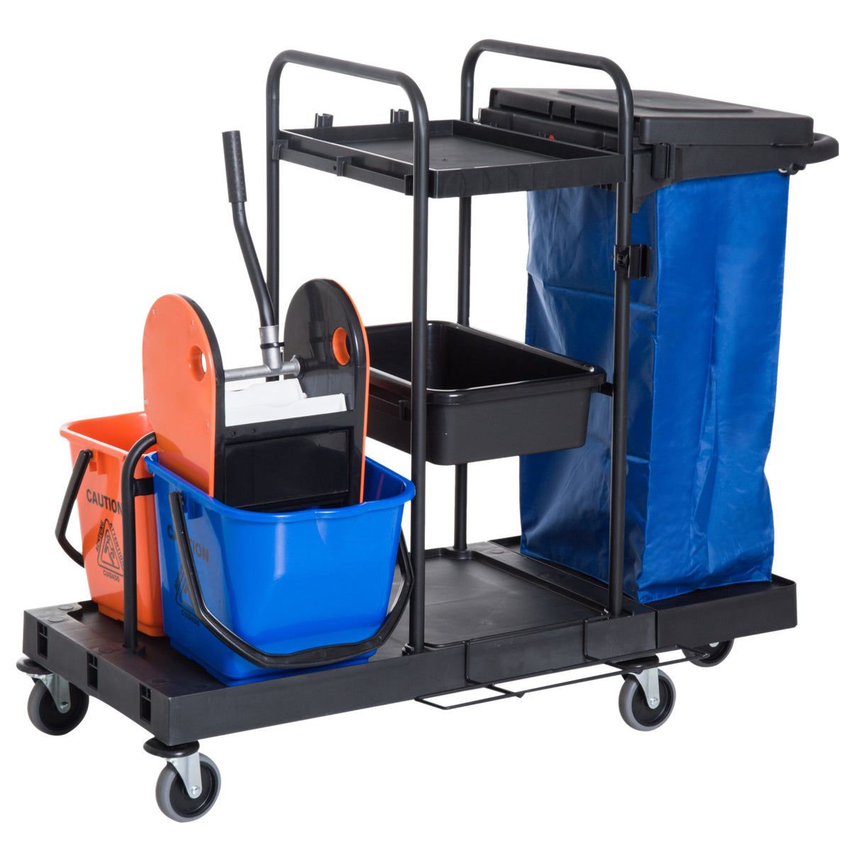 easycomfort easycomfort carrello pulizie professionale multiuso con 2 secchi capacita 18l e ruote blu ean 8055776915616
