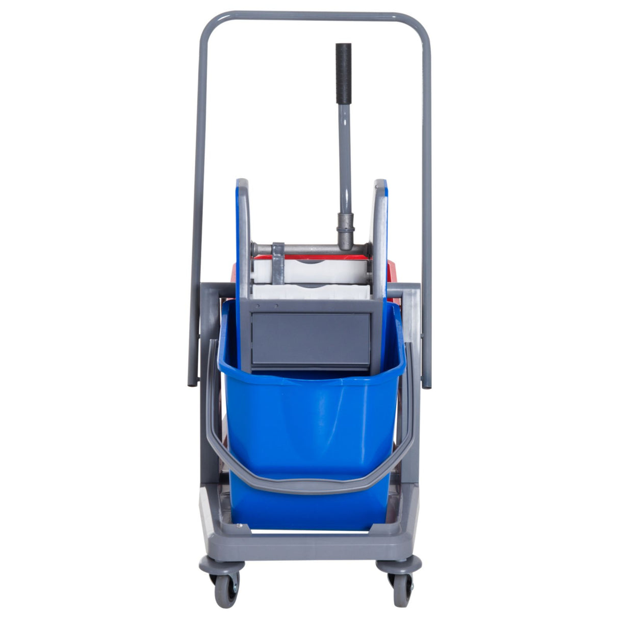 easycomfort easycomfort carrello delle pulizie professionale con strizzatore e 2 secchi blu e rosso ean 8054111848763