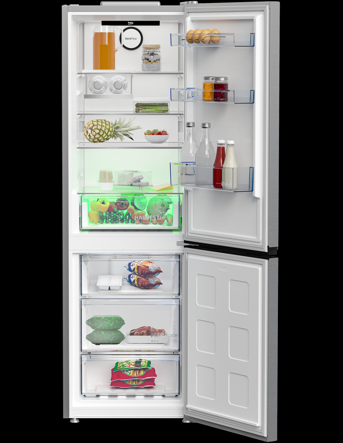 beko frigorifero beko combinato beyond b5rcne365hxb 316 litri classe energetica d a1865xl595xp663 total no frost compressore prosmart inverter funzione eco modalita vacanza metal look ean 8690842466649