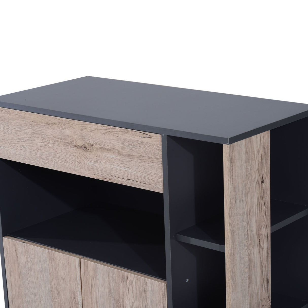 easycomfort easycomfort mobiletto ausiliario da cucina multiuso in legno con ruote 80x39x86 5cm ean 8054111849906