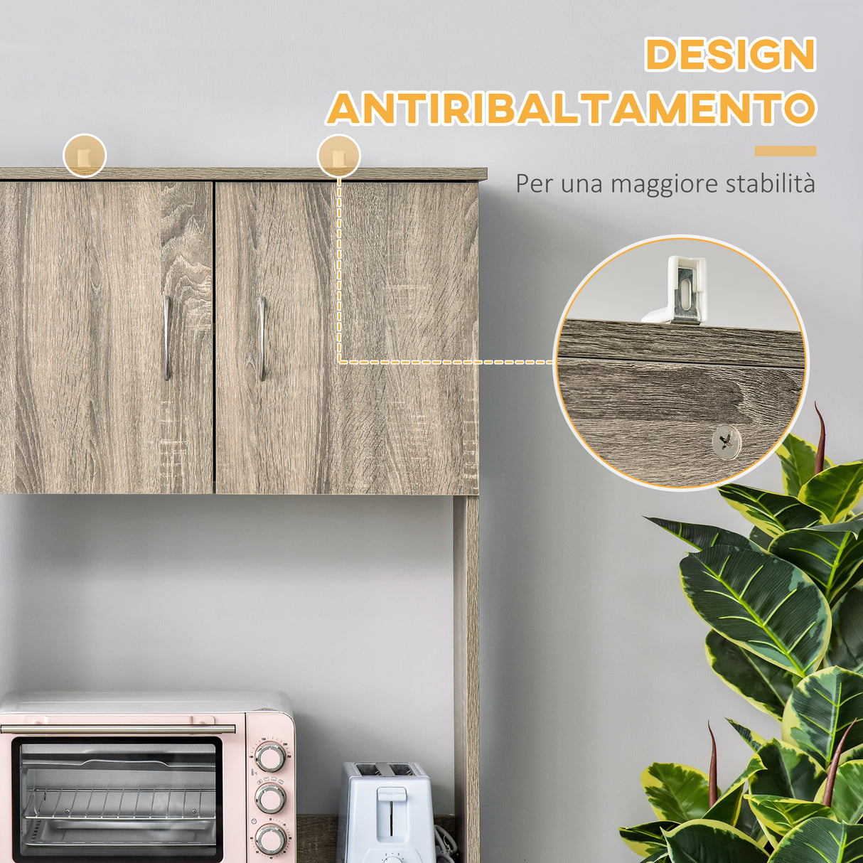 easycomfort easycomfort credenza moderna per cucina o sala da pranzo mobile buffet con armadietti e cassetti in legno grigio 71x41x178cm