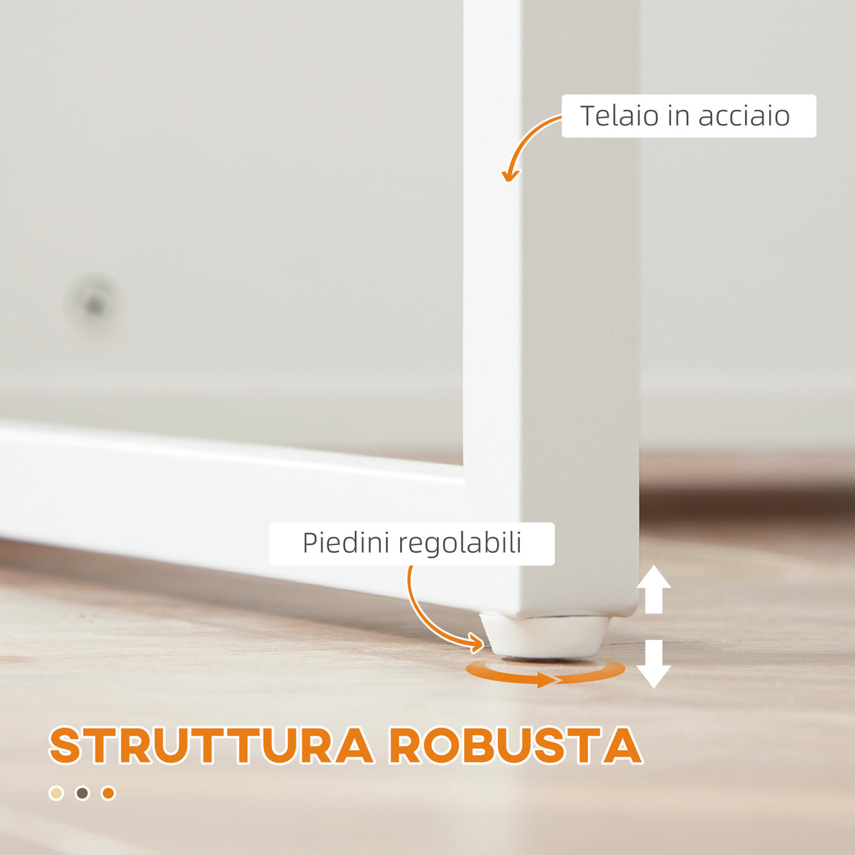 easycomfort easycomfort isola da cucina con 3 ripiani in stile moderno e porta coltelli in acciaio 105x65x90 cm bianco