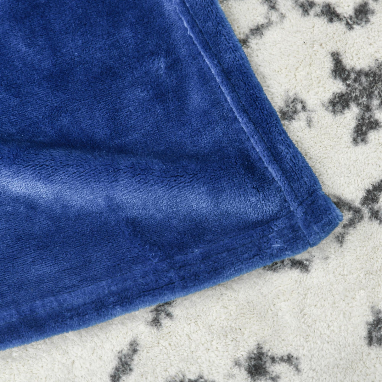 easycomfort easycomfort coperta in flanella 330 gsm reversibile per uso interno ed esterno 203x152x0 5 cm blu scuro