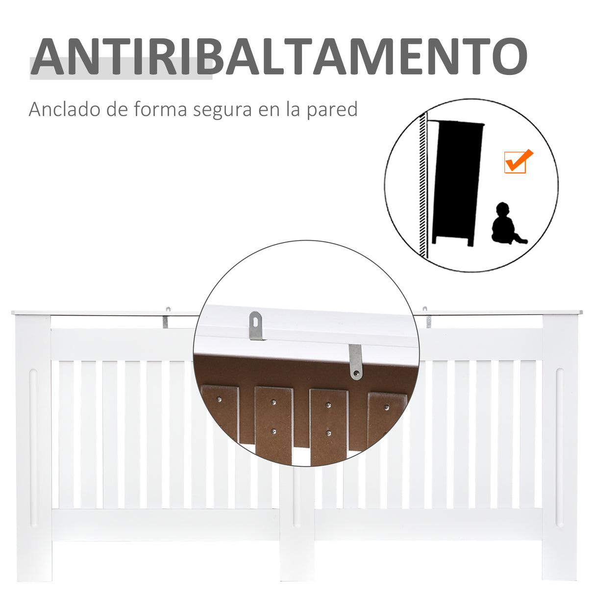 easycomfort easycomfort copritermosifone in legno mdf bianco 172x19x81cm ean 8054144130736