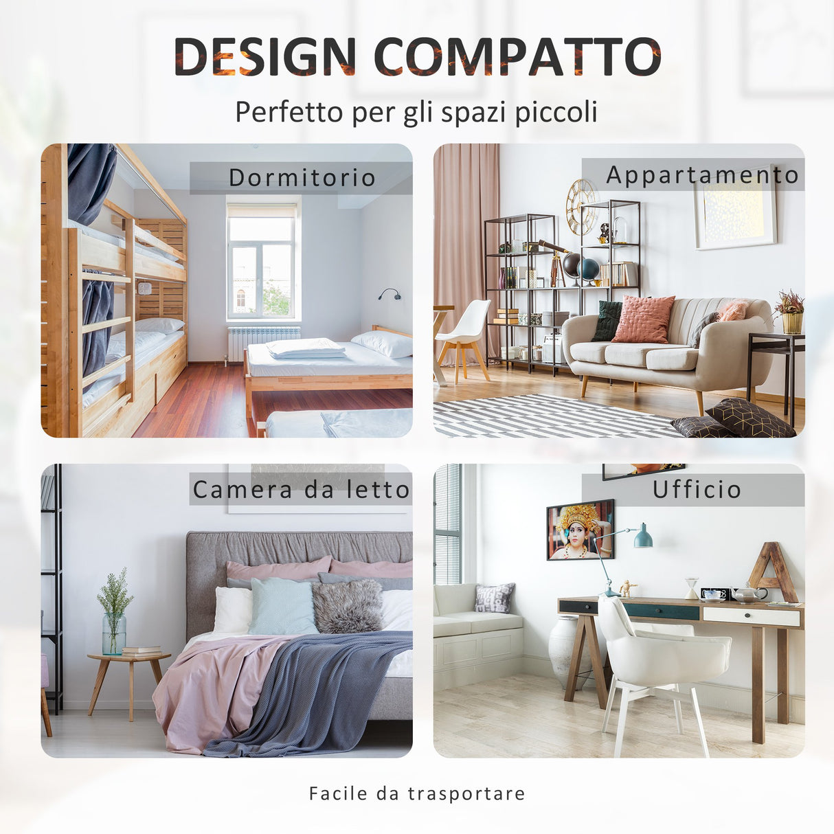 easycomfort easycomfort camino elettrico da terra 600w1200w con effetto fiamma nero 34.5x17x31cm ean 8054111848015