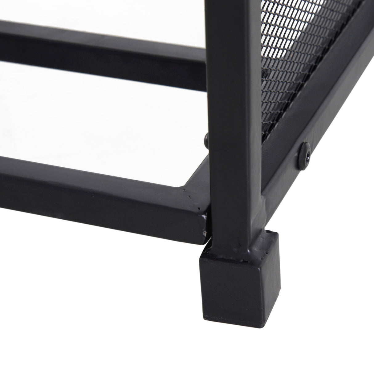 easycomfort easycomfort portalegna da interno ed esterno in metallo con ganci e 4 attrezzi per camino inclusi nero