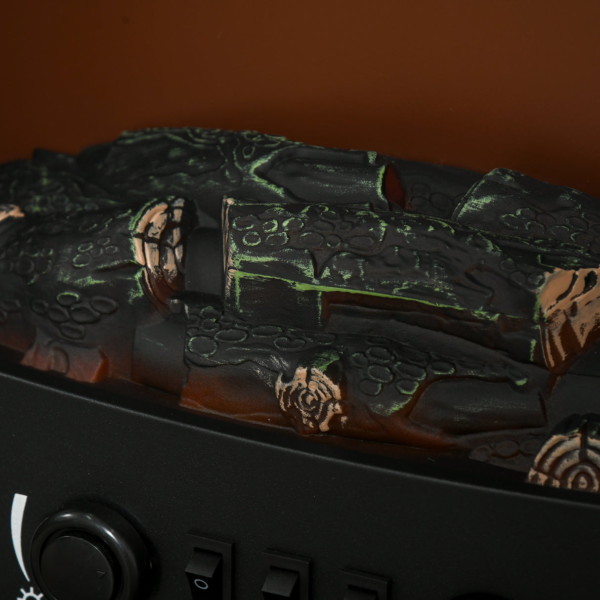 easycomfort easycomfort camino elettrico da terra con effetto fiamma temperatura regolabile copertura 15 20m nero