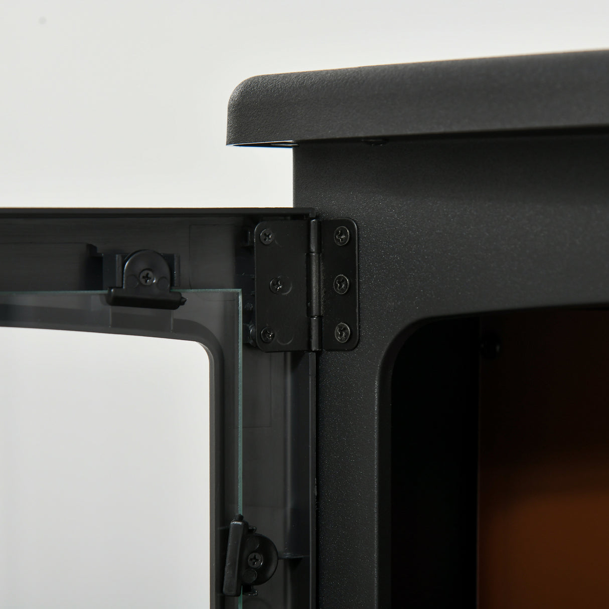 easycomfort easycomfort camino elettrico da terra con effetto fiamma temperatura regolabile copertura 15 20m nero