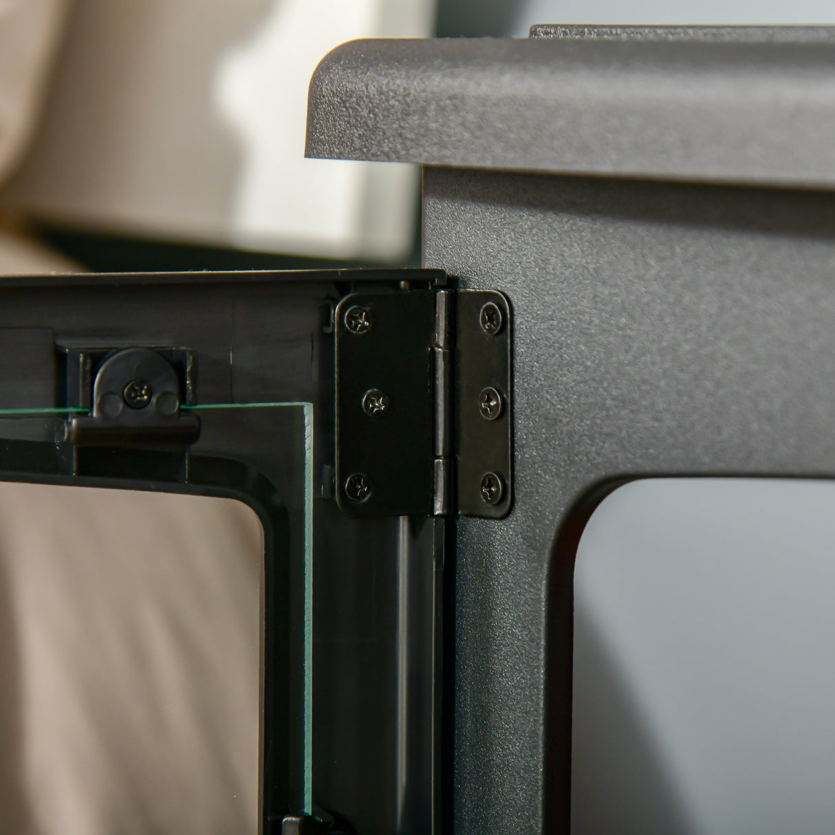 easycomfort easycomfort camino elettrico effetto fiamma e 3 lati aperti temperatura regolabile copertura 20 25m nero