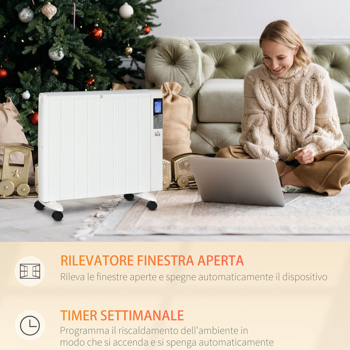 easycomfort easycomfort stufetta elettrica da 10002000w con timer e impostazioni di calore per stanze max 15 m 75x31x66 5 cm bianco