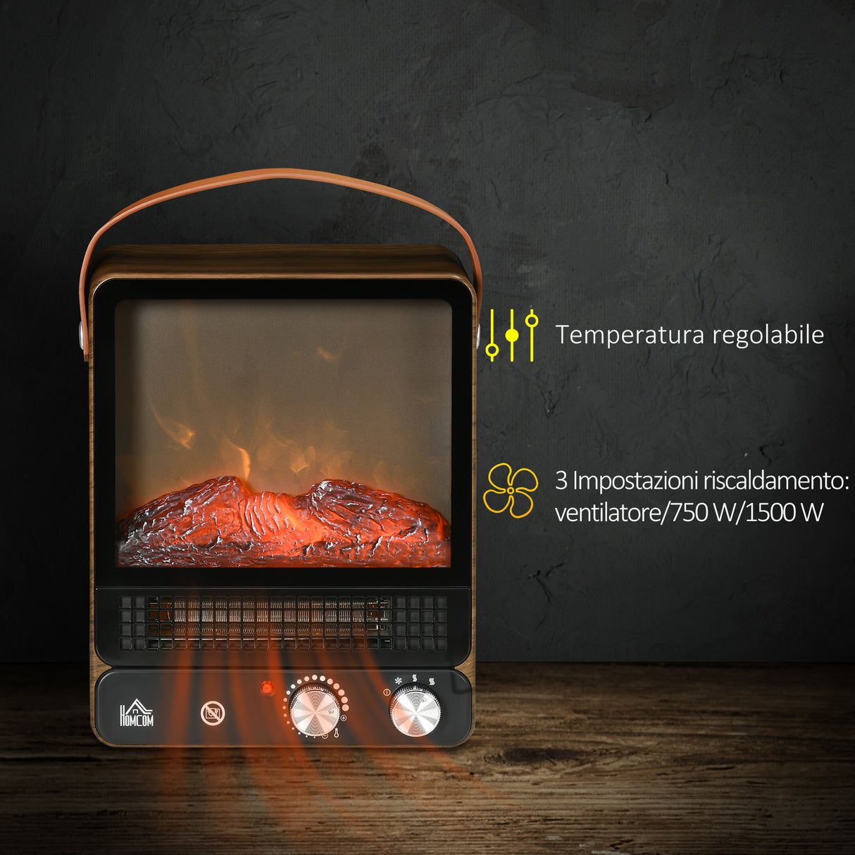 easycomfort easycomfort camino elettrico con fiamma led 3 modalita di riscaldamento e interruttore di sicurezza 30 3x17 5x37 4 cm