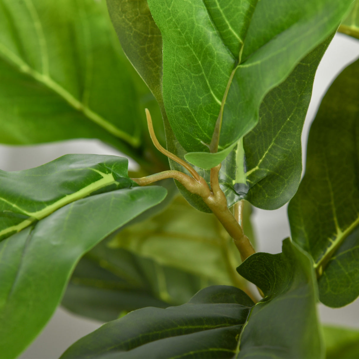 easycomfort easycomfort ficus artificiale 130cm per interni ed esterni pianta artificiale realistica con 78 foglie