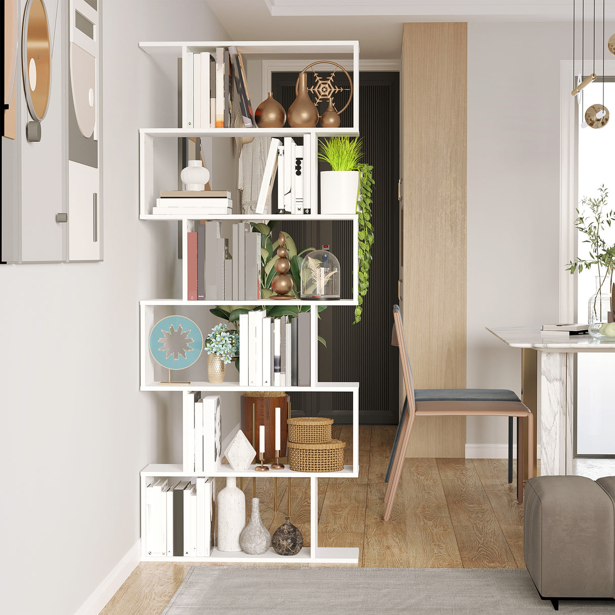 easycomfort easycomfort libreria di design mobili ufficio scaffale in legno 80x24x191cm bianco opaco ean 8054111848879